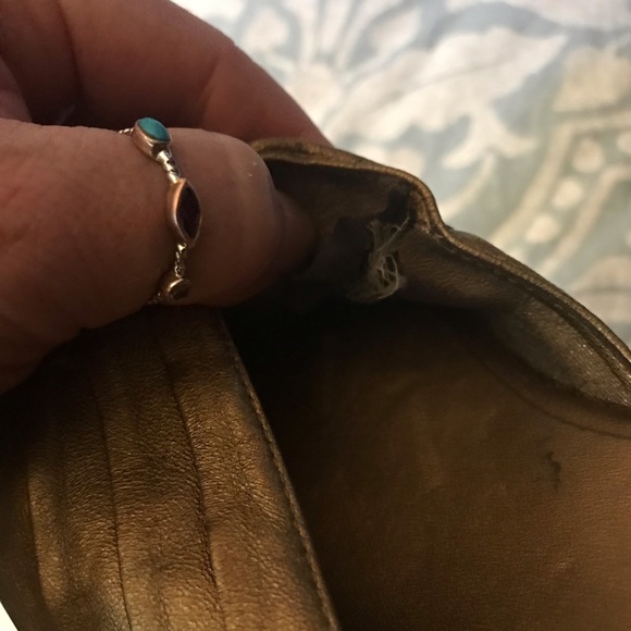 Old Hollywood Style gold ColeHaan wedge. - Picture 2 of 2